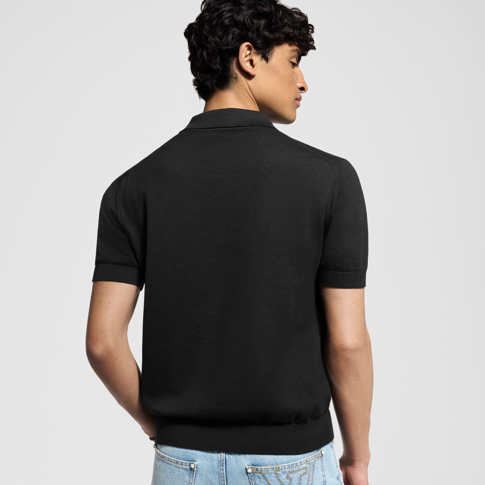 Cashmere And Cotton Blend Short-Sleeved Polo - Ready-to-Wear